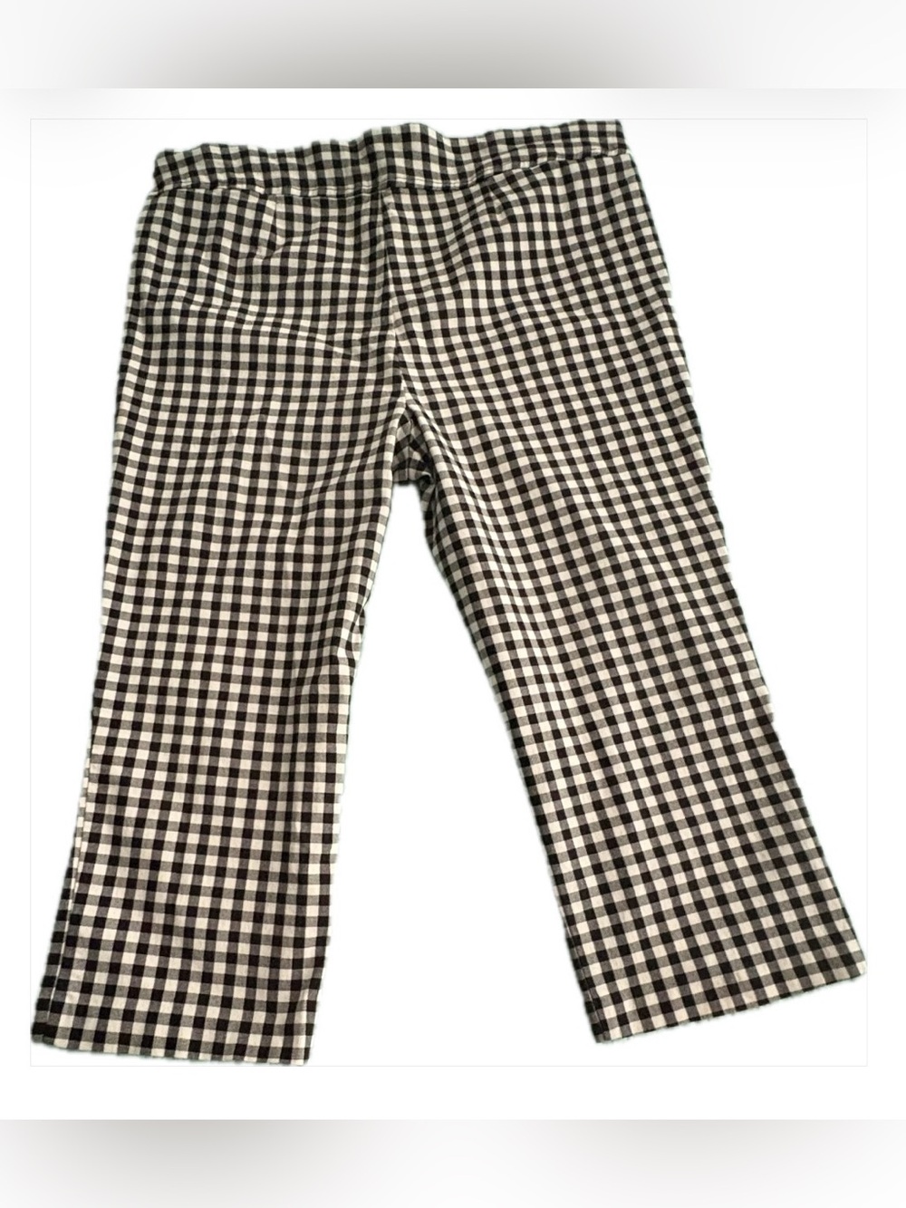 Maurices Black & White Gingham Cropped Pants